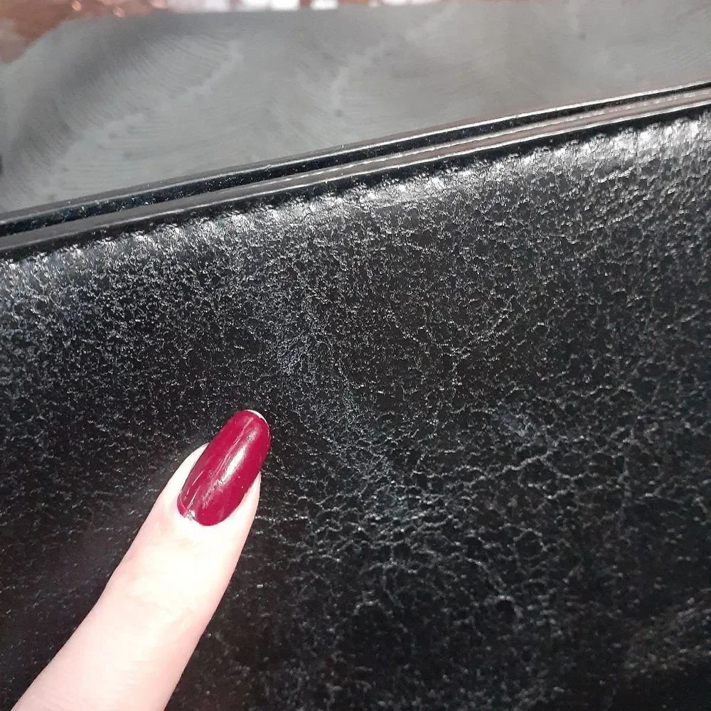Zara Minimalist Black Faux Leather Shoulder Bag - Picture 12 of 16